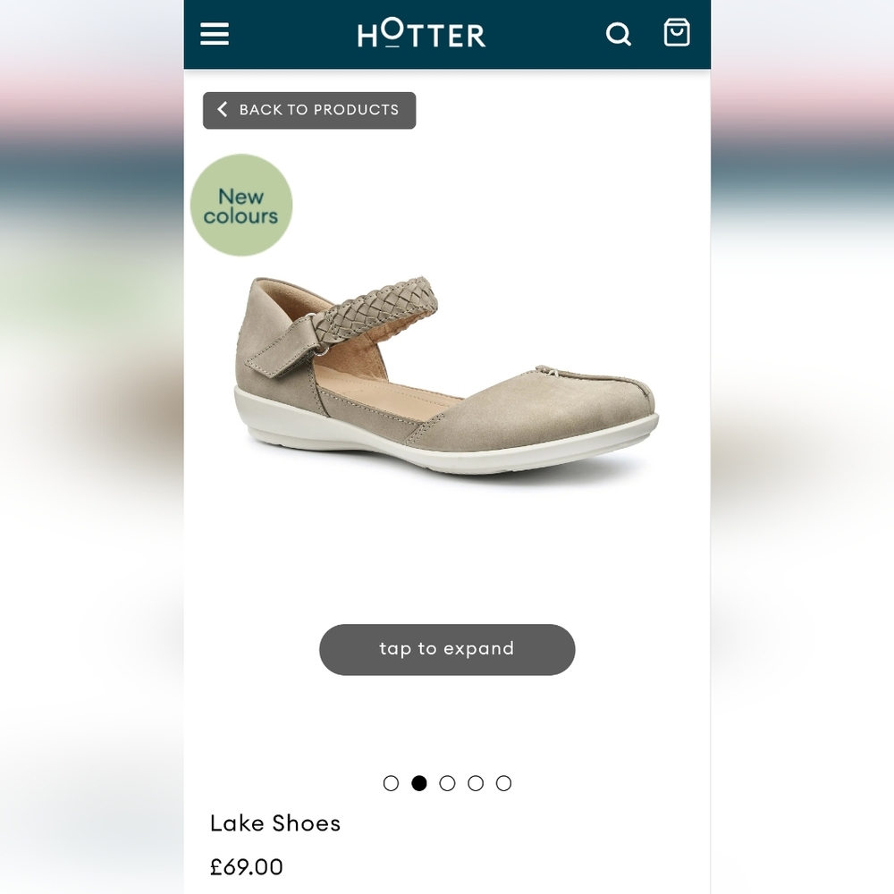 Hotter Lake Taupe Leather Mary Jane Sandals Size UK5.5 / US 7.5